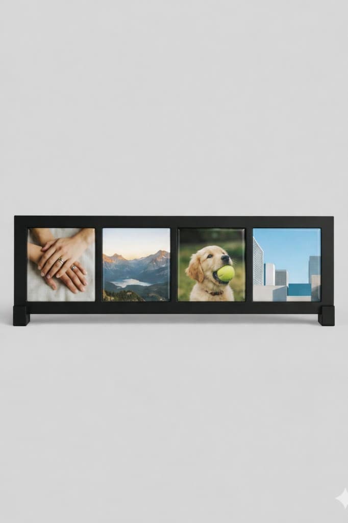 Magnet Display Frame for four square photo magnets